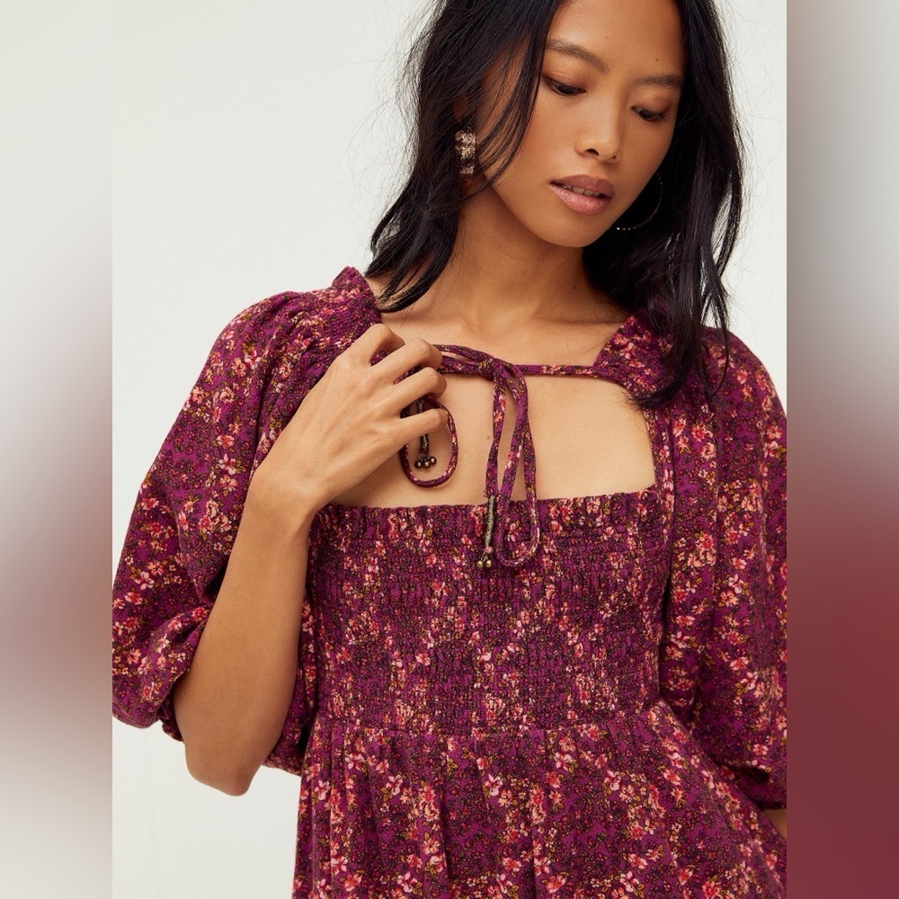 Free People This is Everything Printed Mini Dress